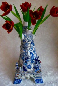 Vaas Marianne Den Hartog Tulpen Delfts Blauw