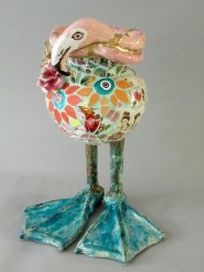 Marianne den Hartog - Vaas Flamingo