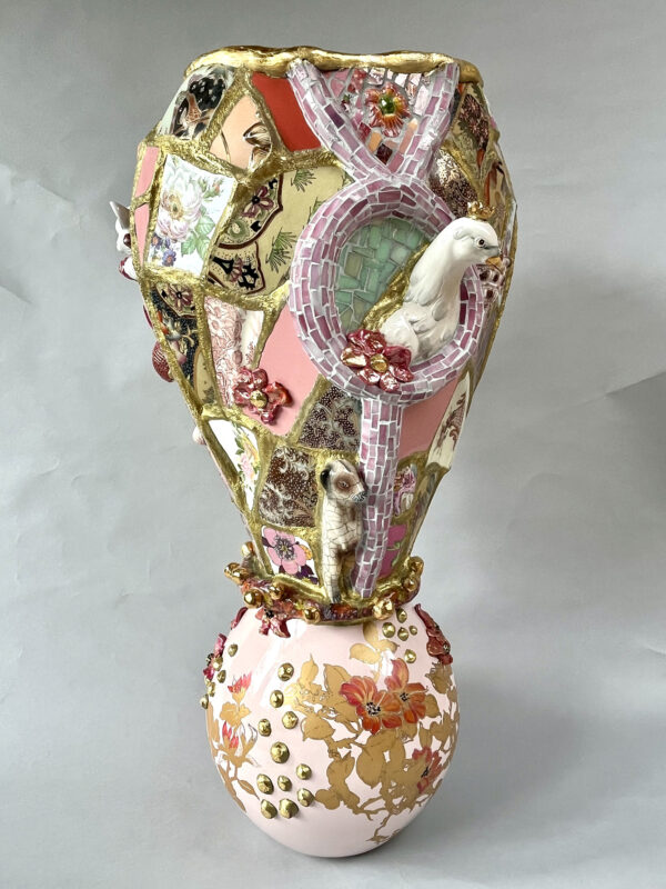 Een koninklijk duifzicht - Vaas Marianne den Hartog - Monaco Een koninklijk duifzicht - Vaas Marianne den Hartog - Monaco