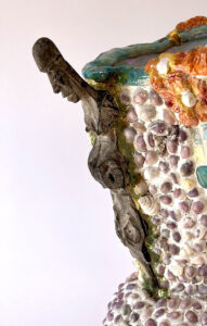 Hout detail Vaas van Zanzibar